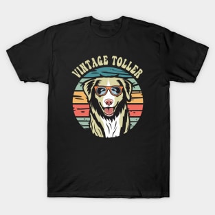 Vintage Toller Vibes Nova Scotia Duck Tolling Retriever T-Shirt